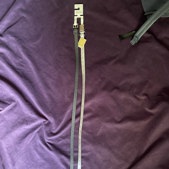 Michael Kor’s 2 for 1 Belt Set Silver & Black main image 11
